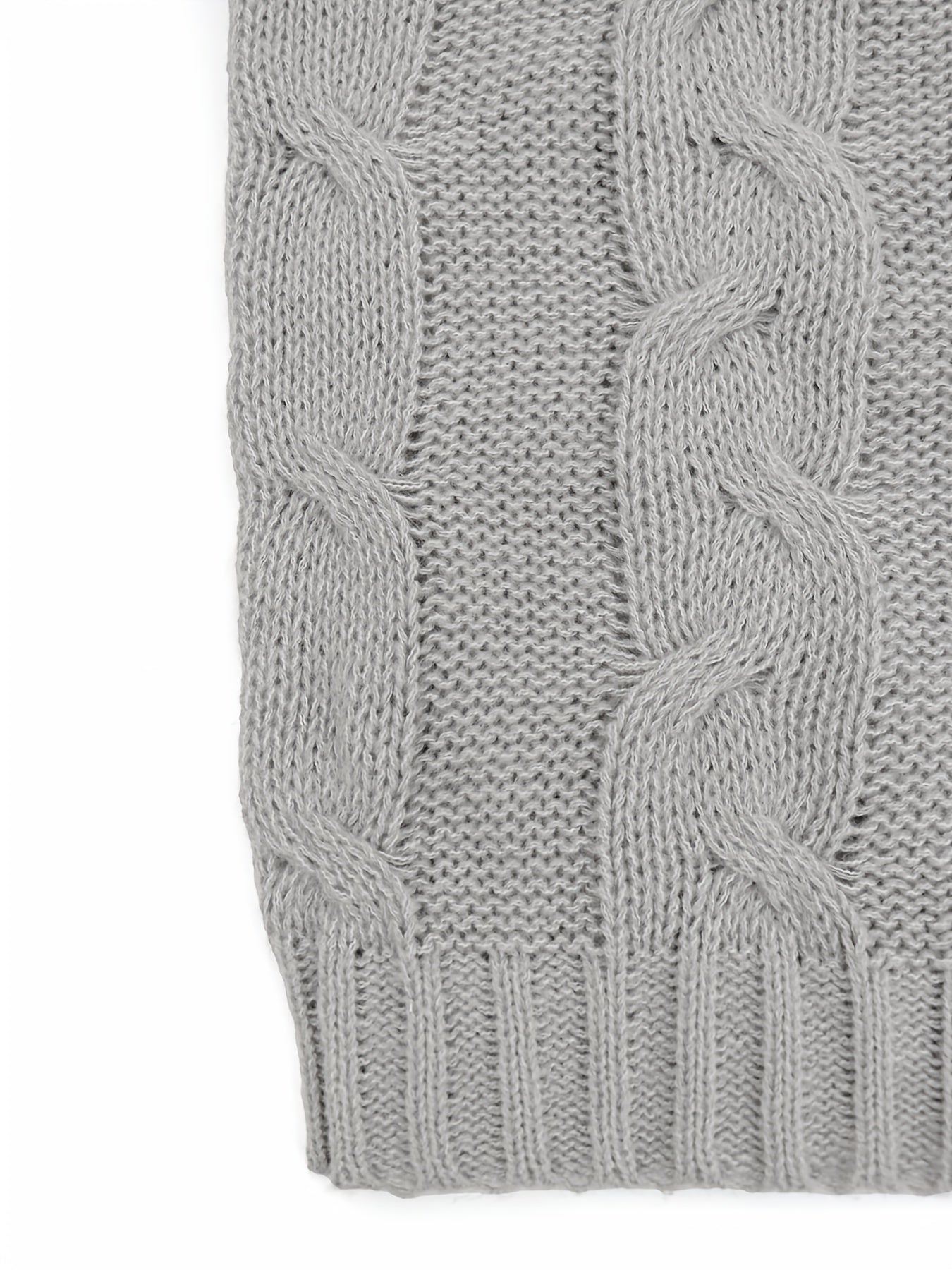 Sixsr Twist Pattern Turtle Neck Pullover Sweater, Casual Long Sleeve Sweater For Fall & Winter, Women's Clothing