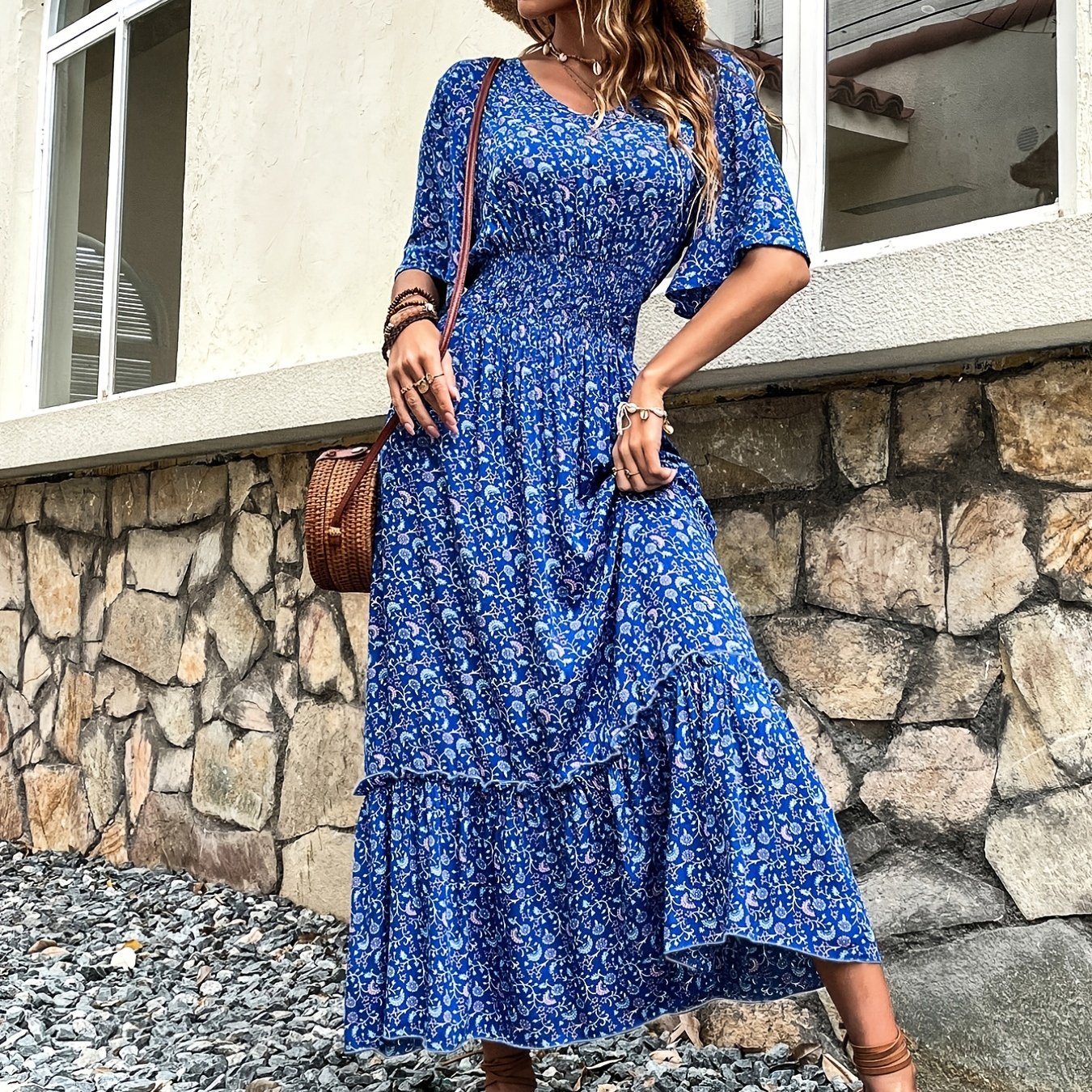 Sixsr Elegant Slim High Waist Dress, Casual Every Day Dress For Summer & Spring, Women's Clothing