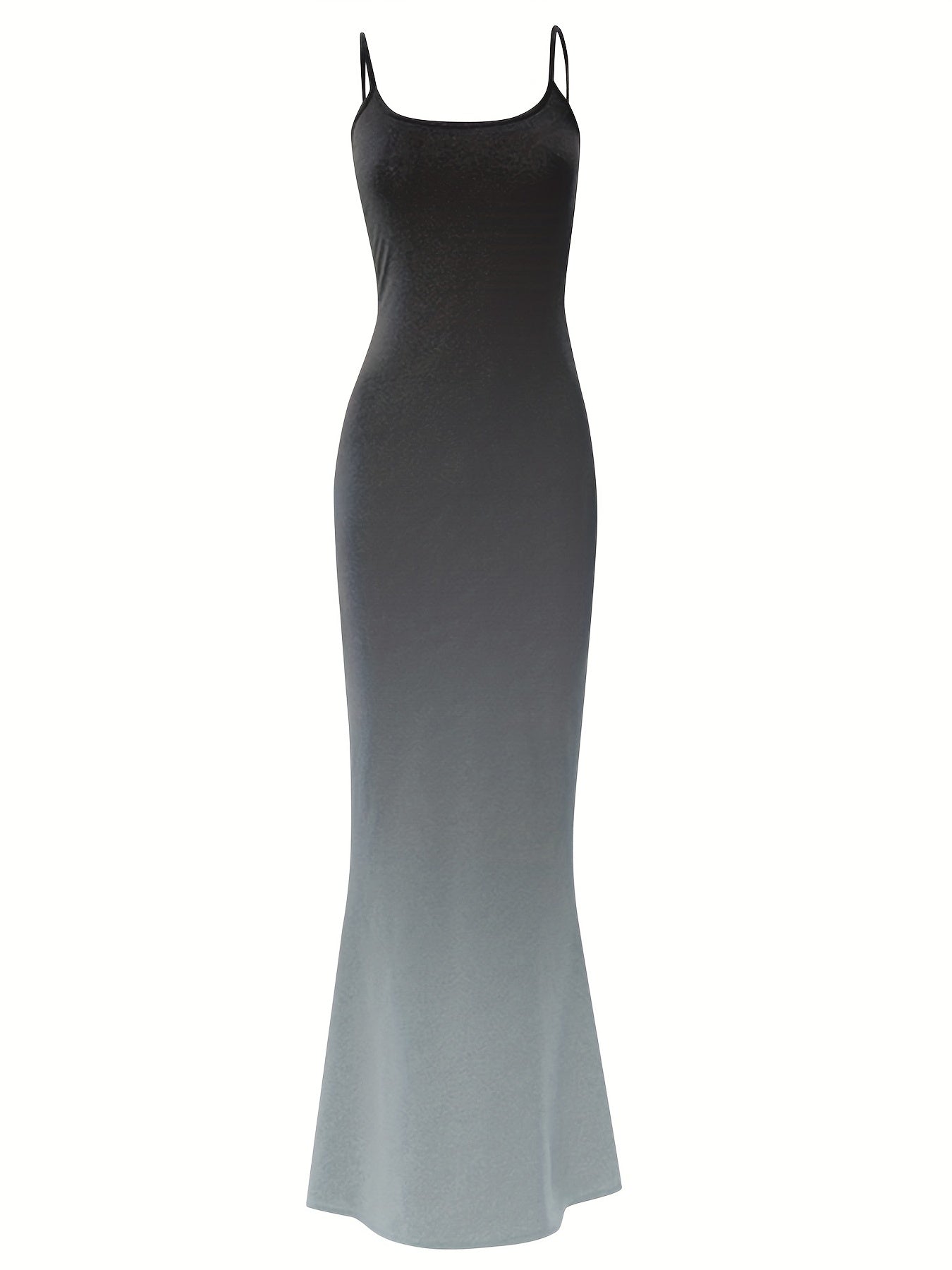 Sixsr Gradient Spaghetti Strap Dress, Sexy Sleeveless Bodycon Maxi Dress, Women's Clothing
