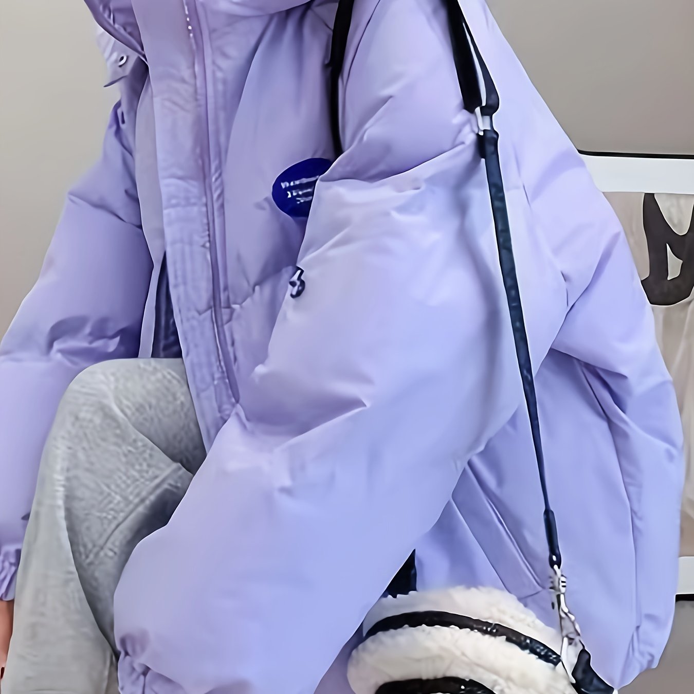 Sixsr Zip Up Warm Hooded Coat, Casual Solid Long Sleeve Winter Outerwear, Women's Clothing