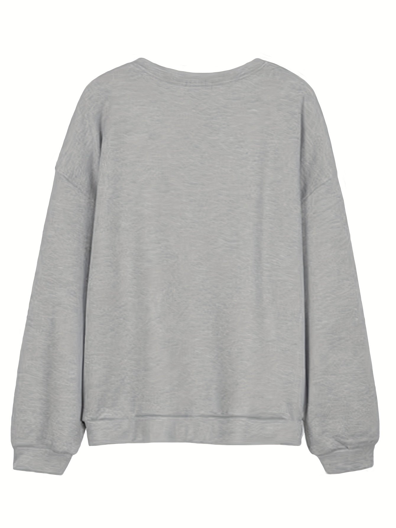 Sixsr Letter Pattern Pullover Sweatshirt, Casual Long Sleeve Crew Neck Sweatshirt For Fall & Winter, Women's Clothing