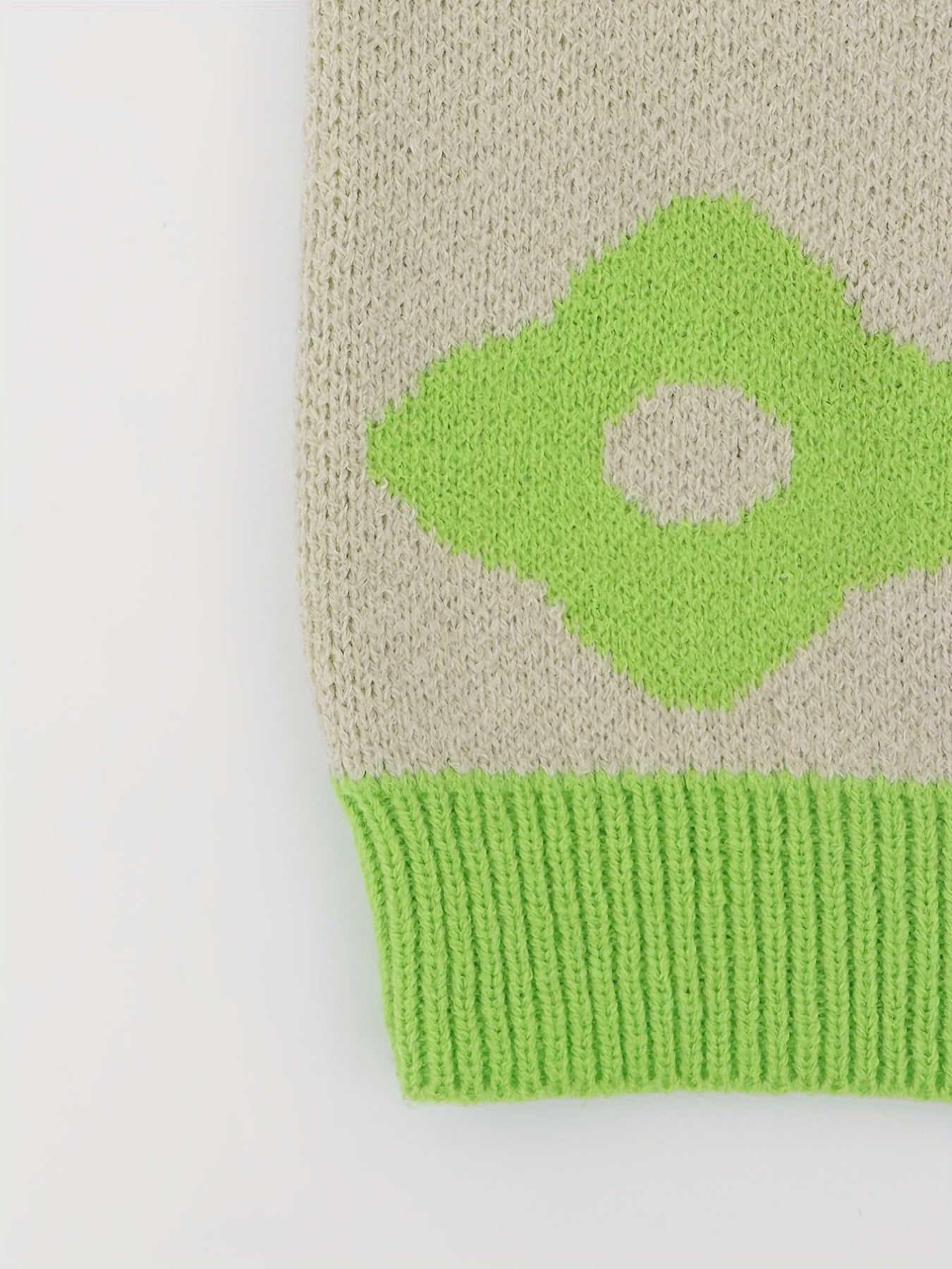 Sixsr Floral Pattern Crew Neck Pullover Sweater, Casual Long Sleeve Drop Shoulder Sweater, Women's Clothing