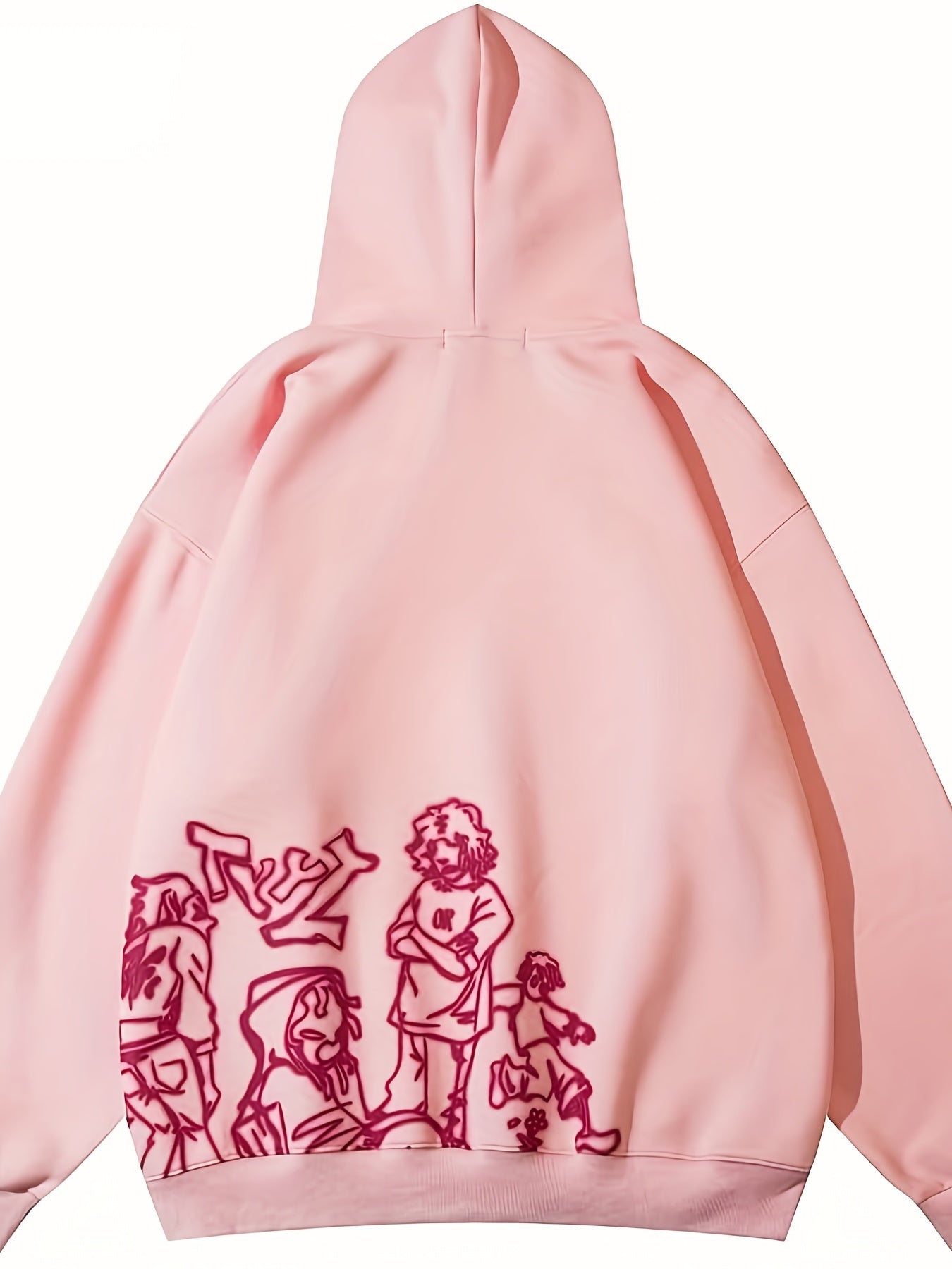 Sixsr Cartoon Print Hoodie, Casual Long Sleeve Hoodies Sweatshirt, Women's Clothing