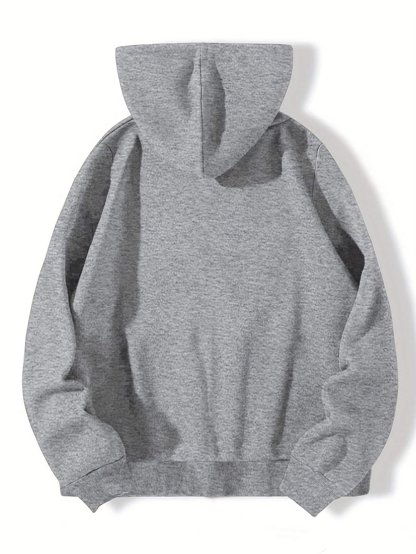 Sixsr Plus Size Casual Sweatshirt, Women's Plus Solid Zip Up Long Sleeve Drawstring Hoodie Sweatshirt With Pockets