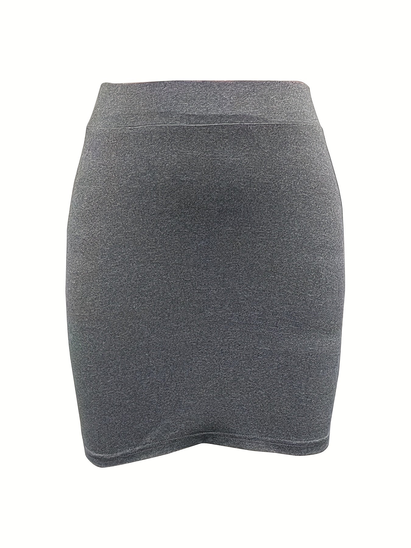 Sixsr High Waist Bodycon Mini Skirt, Sexy Solid Casual Summer Skirt, Women's Clothing