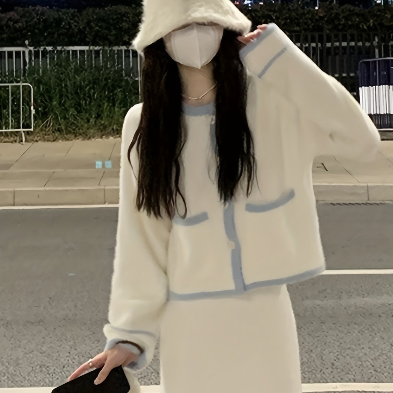 Sixsr Color Block Button Front Knitted Cardigan Sweater, Casual Long Sleeve Sweater For Fall & Winter, Women's Clothing