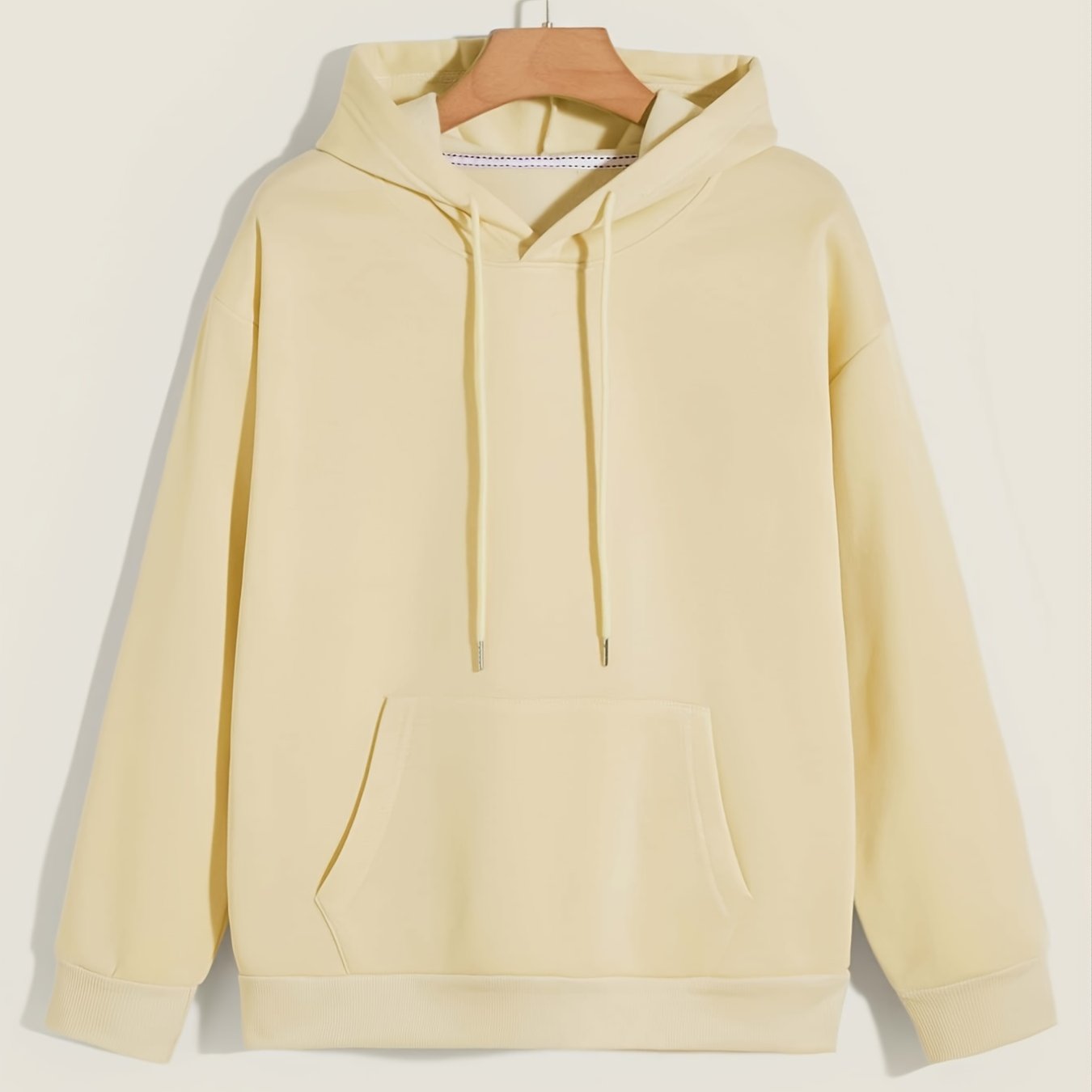 Sixsr Women's Sweatshirt Solid Casual Drawstring Fashion Loose Hoodie