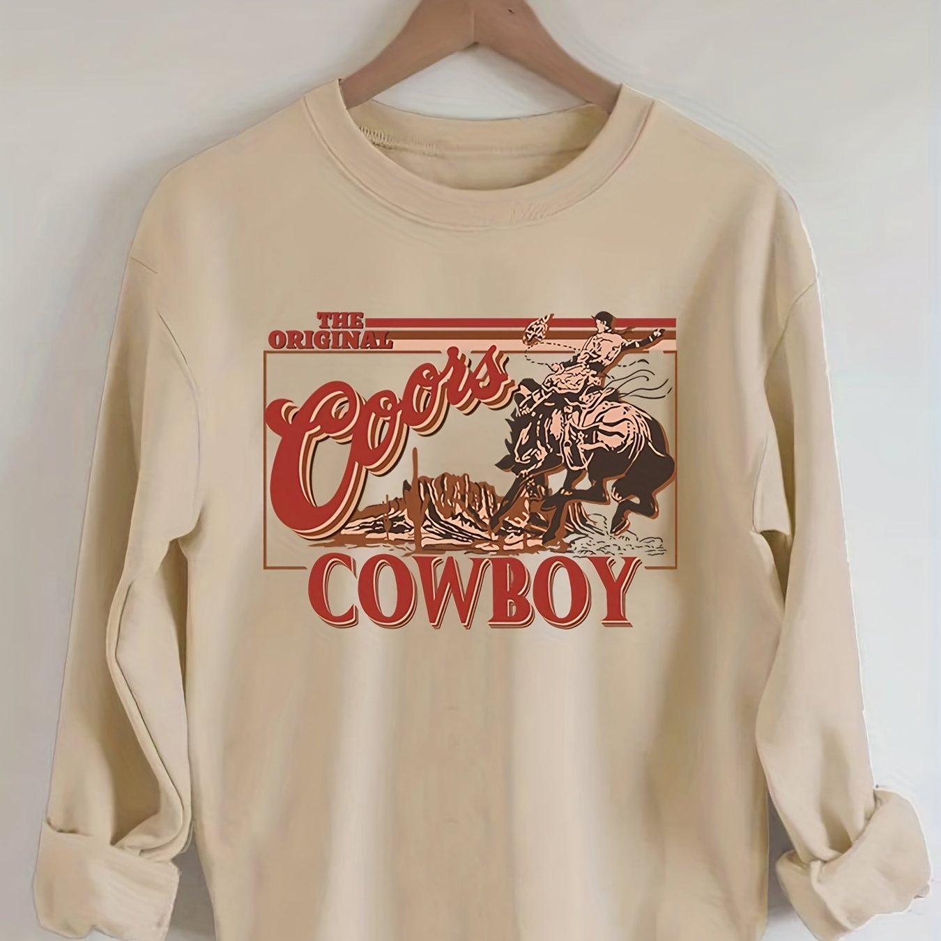 Sixsr Graphic Print Pullover Sweatshirt, Casual Long Sleeve Crew Neck Sweatshirt For Spring & Fall, Women's Clothing