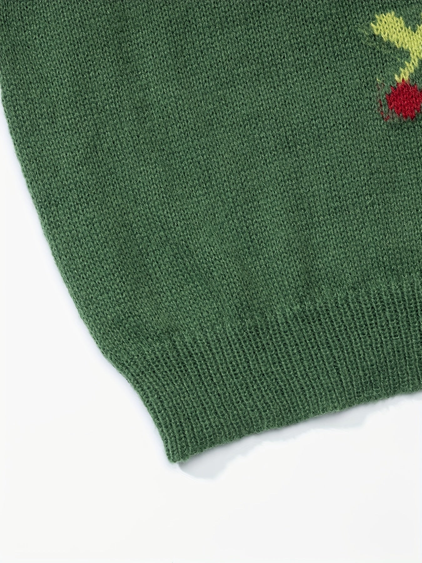 Sixsr Cartoon Printing Knit Cardigan, Casual Button Front Long Sleeve Sweater, Women's Clothing