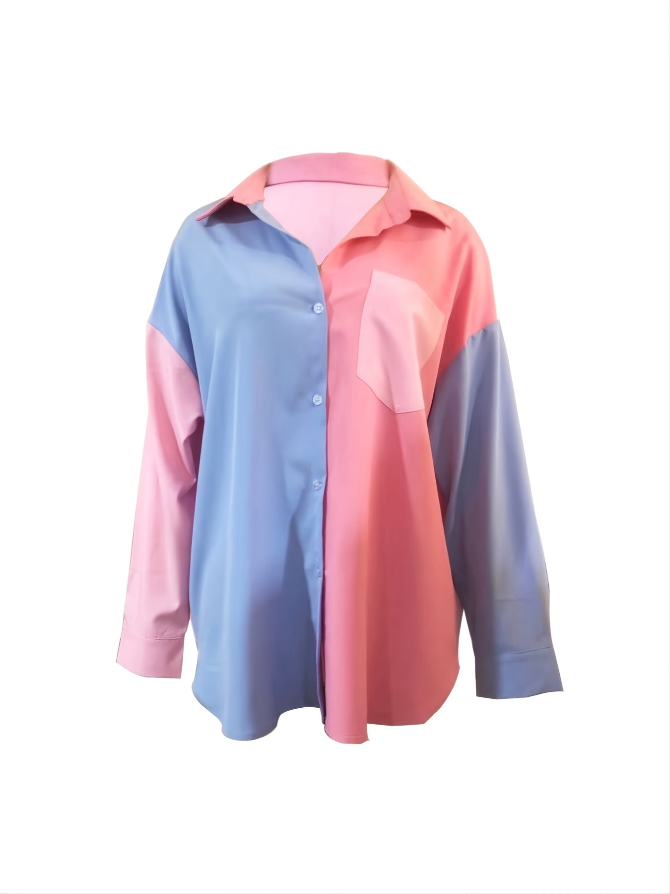 Sixsr Women's Blouse Long Sleeve Blouse Women Casual Turndown Collar White Blouse Button Up Blouse