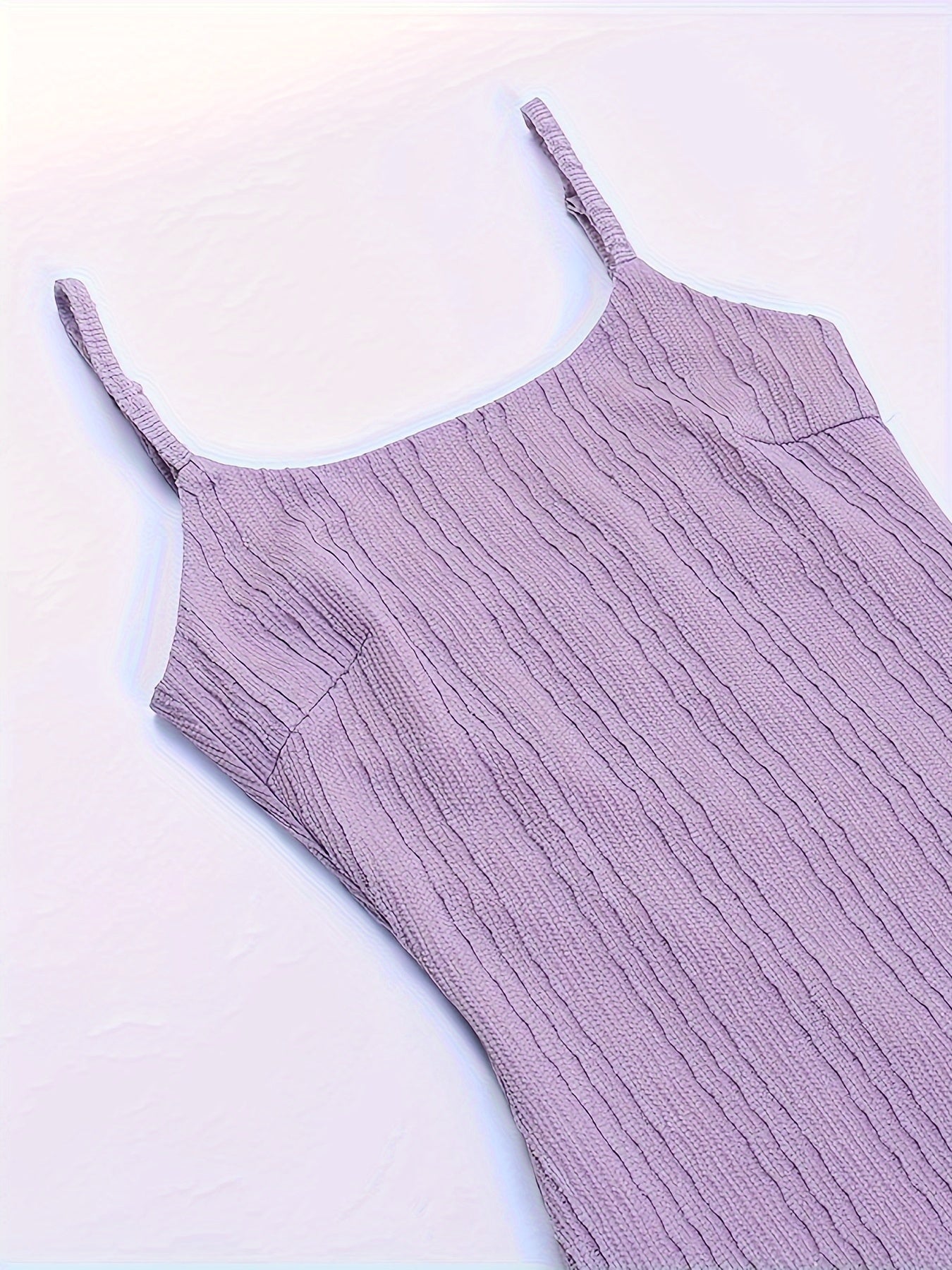 Sixsr Solid Spaghetti Strap Dress, Elegant Sleeveless Cami Dress For Spring & Summer, Women's Clothing