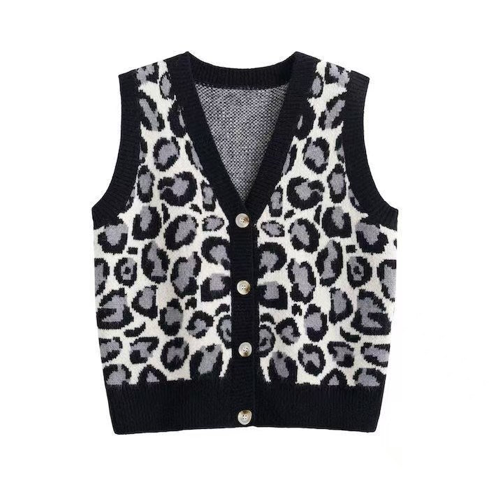 New leopard men Luxury golf Camouflage Le Fleur Tyler The Creator Knit Casual Sweaters Vest sleeveless Asian Size Drake #M14