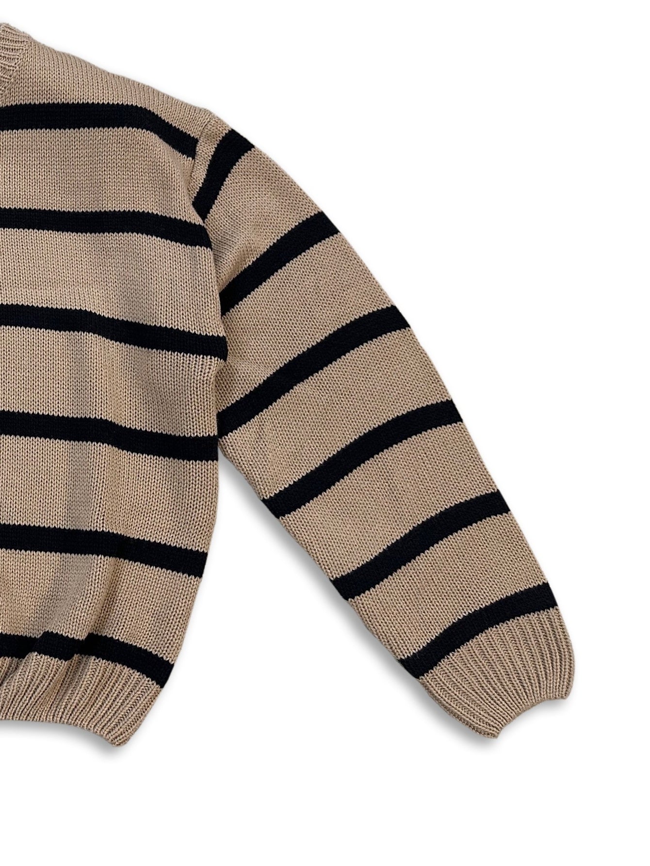 Sixsr Striped Drop Shoulder Sweater, Casual Long Sleeve Sweater For Fall & Winter, Women's Clothing