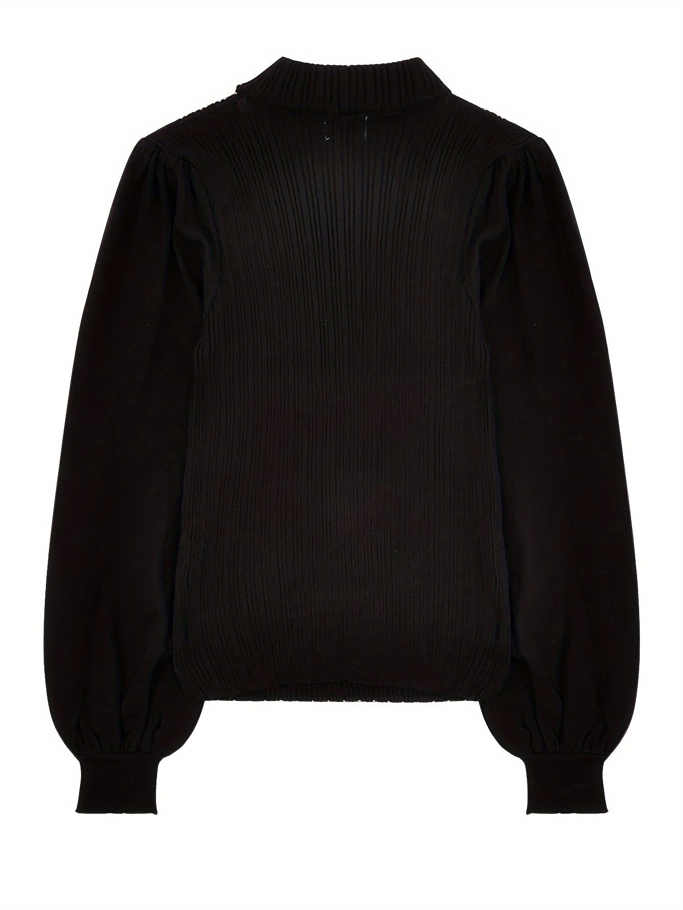 Sixsr Solid Color Halter Neck Pullover Sweater, Y2K Cut Out Long Sleeve Slim Sweater For Fall & Winter, Women's Clothing