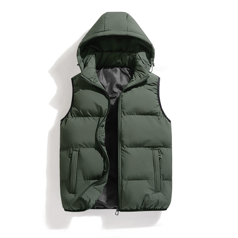 Sixsr Men's Cotton Hooded Puffer Vest Best Sellers