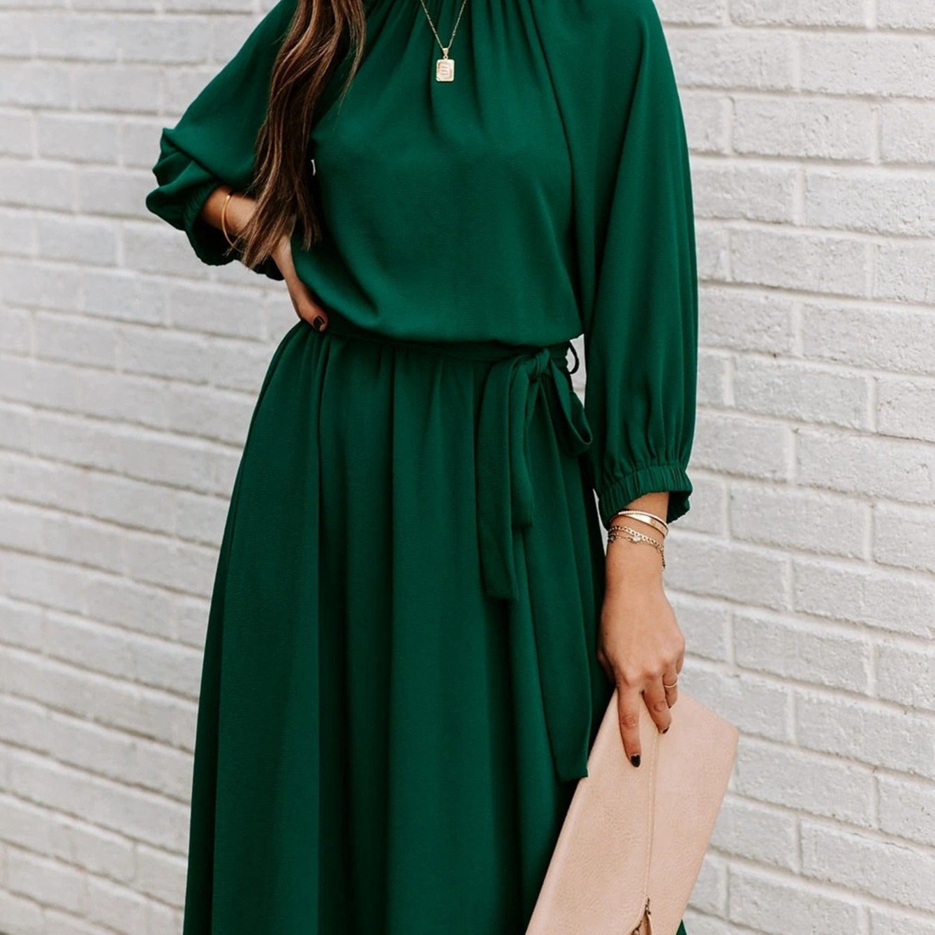 Sixsr Women's Dresses Sexy Summer Women's High Waist Slim Fashion Solid Color Slim Temperament Maxi Dresses