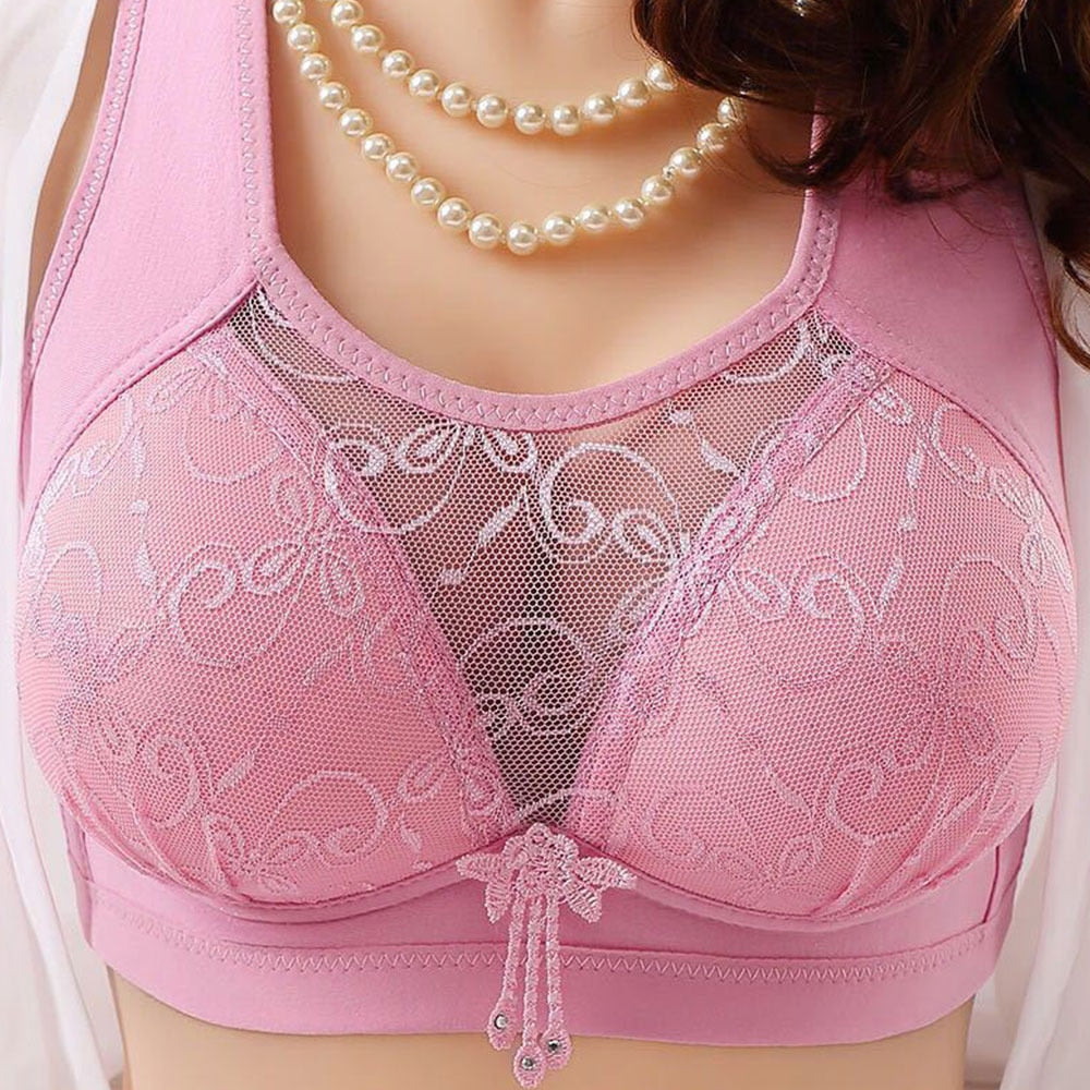 sixsr New No Rims Women Bras Seamless Lace Tube Top Anti-glare Breathable Comfort Large Cup Plus Size Women's Wireless Underwear