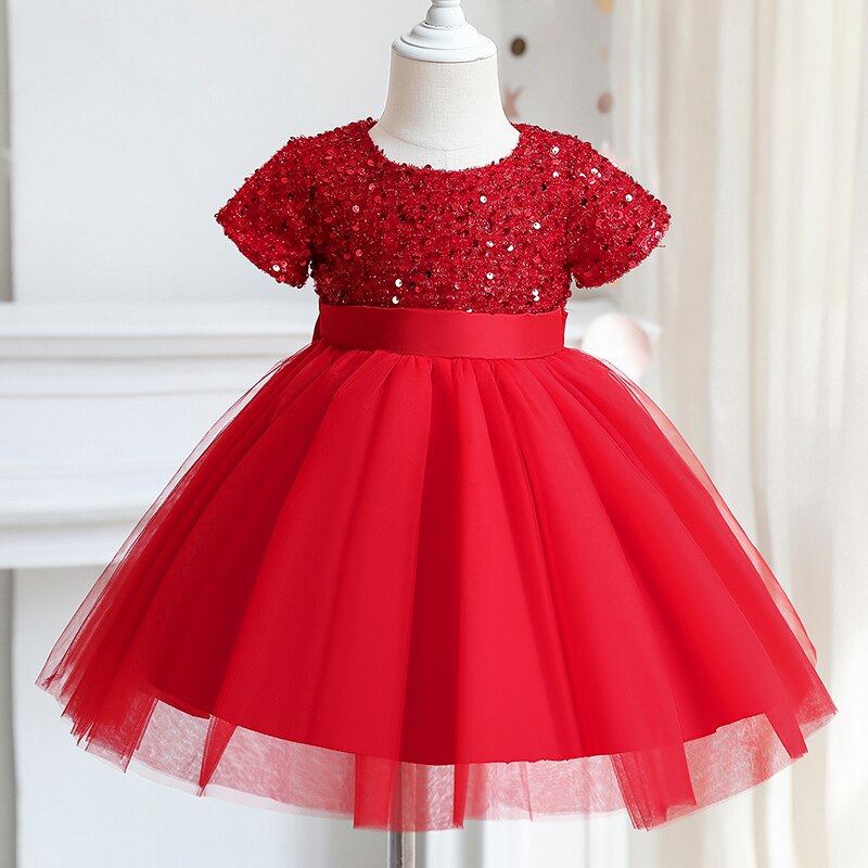 sixsr Girls Ruffles Princess Dress For Kids Wedding Elegant Party Tutu Prom Gown Children Birthday Pageant Communion Formal Vestidos