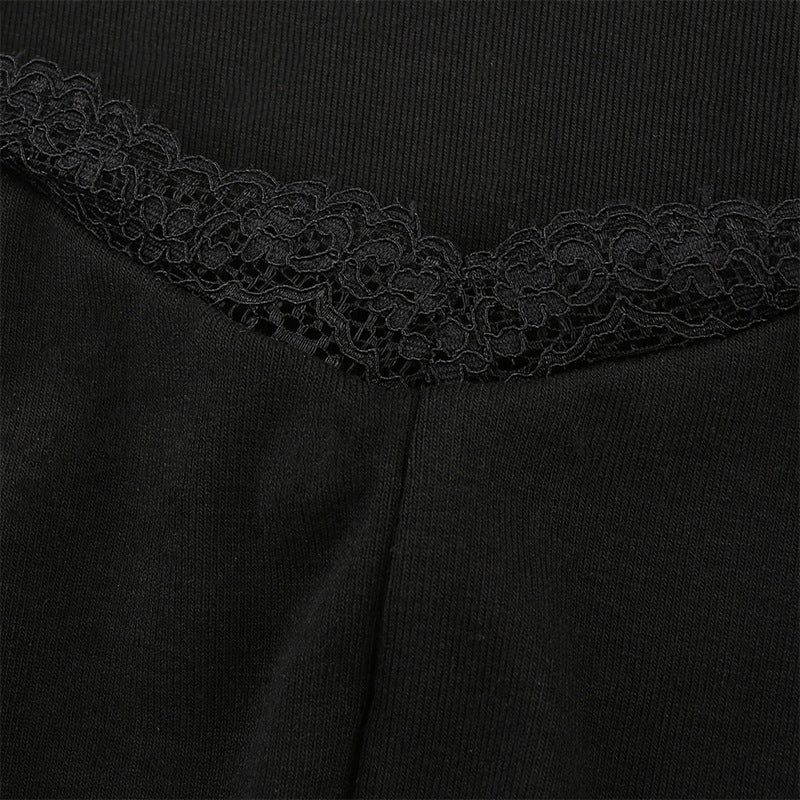 Sixsr Women Winter Dress Women New Arrivals Sexy Long Sleeve Lace Split Black White Solid Party Dresses Vestidos