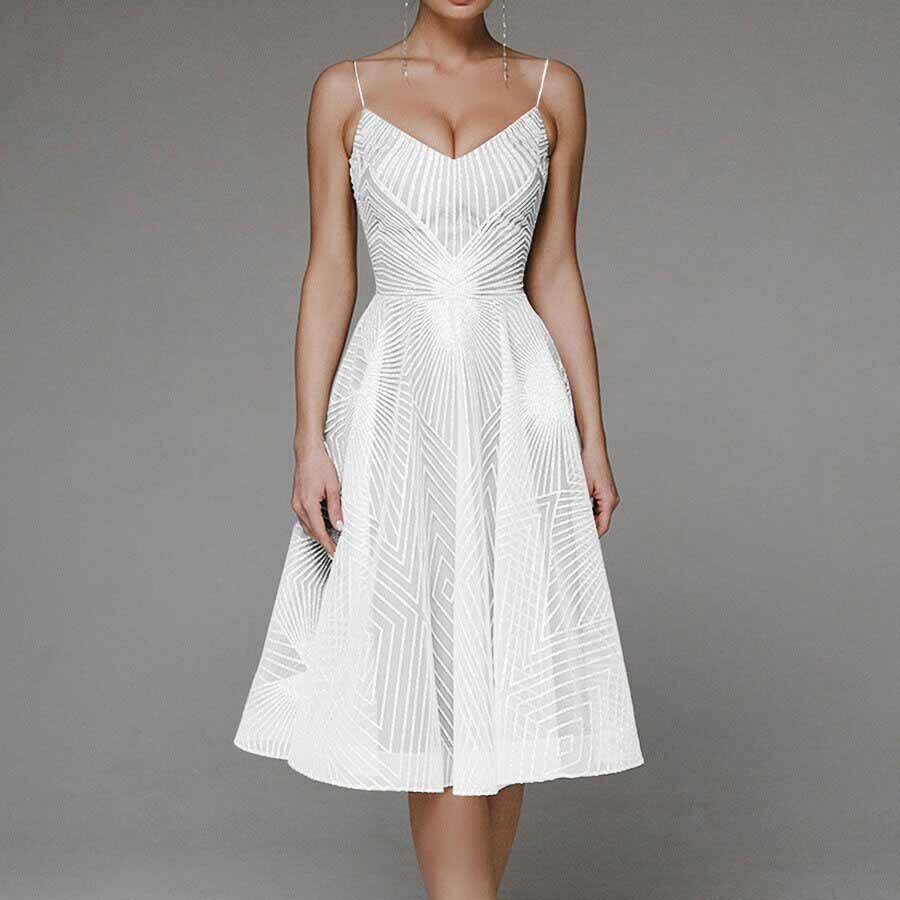Sexy Slip Backless Embroidered Midi Dresses for Women Summer Elegant Luxury Evening Guest Wedding Long Formal Party Dress