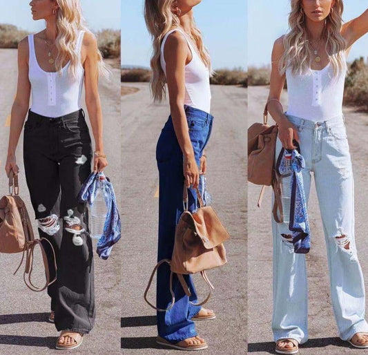 Sixsr Spring Casual Baggy Jeans Women Fashion High Waist Jeans Mom Denim Trousers Overalls Oversize Boyfriend Pants Vintage
