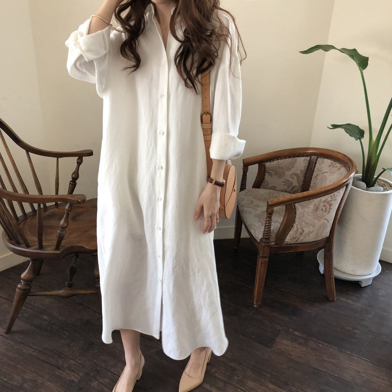 S-2XL Plus Size Summer Shirt Dress Evening Kaftan Vintage Dress Party Oversize Long Beach Women Dresses Robe Vestido Maxi