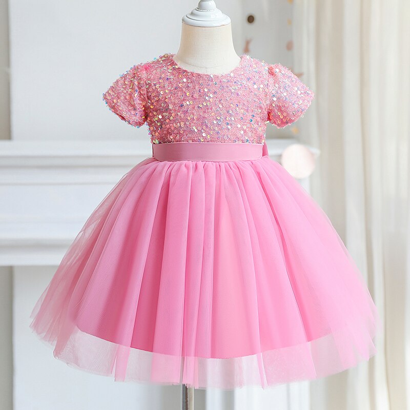 sixsr Girls Ruffles Princess Dress For Kids Wedding Elegant Party Tutu Prom Gown Children Birthday Pageant Communion Formal Vestidos