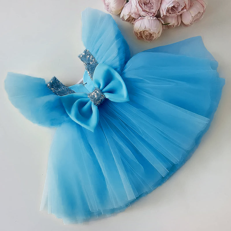 sixsr Girls Ruffles Princess Dress For Kids Wedding Elegant Party Tutu Prom Gown Children Birthday Pageant Communion Formal Vestidos