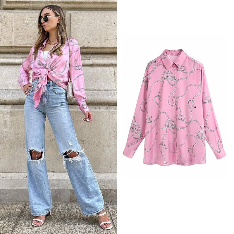 Sixsr women satin blouse long sleeve zebra print shirts vintage office ladies tops femme chandails fashion blusa de mujer Chandails