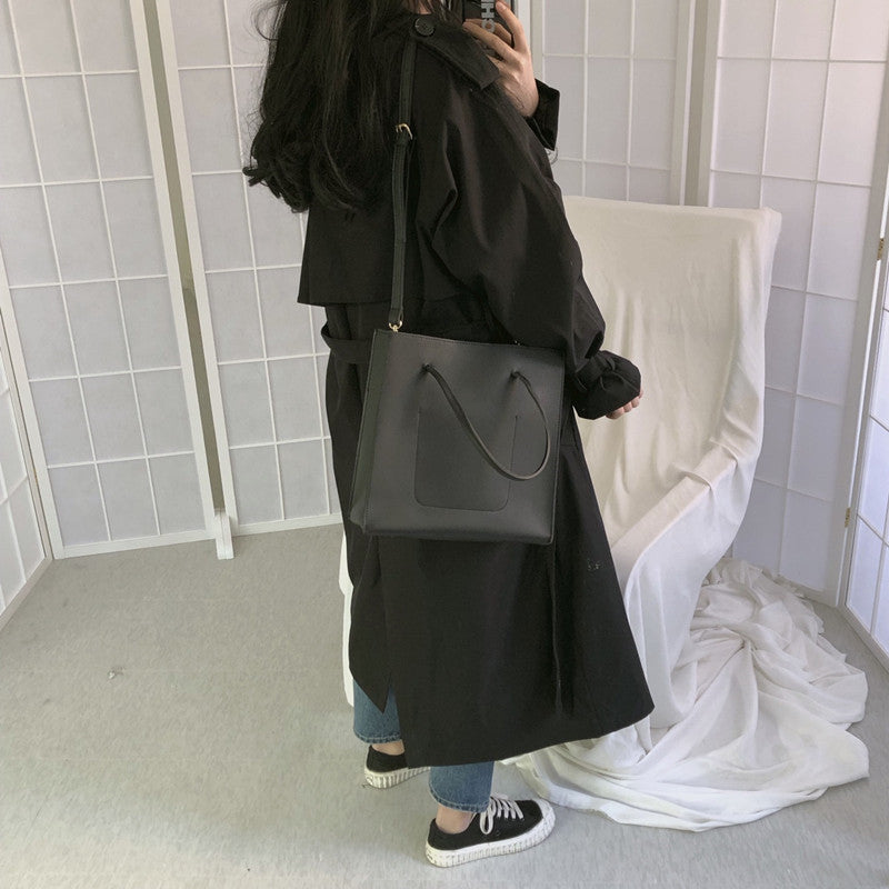 Sixsr Chic Women Trench Coat Casual Women's Long Outerwear Loose Overcoat Autumn Winter Fashion Double-breasted Windbreaker Femme