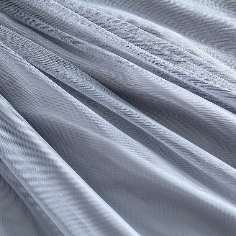 sixsr  Autumn Winter Vintage Tulle Skirt Women Elastic High Waist Mesh Skirts Long Pleated Tutu Skirt Female Jupe Longue