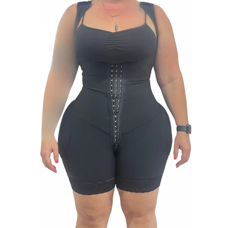 sixsr Hips Butt Lifter Front Closure Charming Curves Elastic Mesh Fabric Slimming Fajas Lace Skims Kim Kardashian Compression Garment