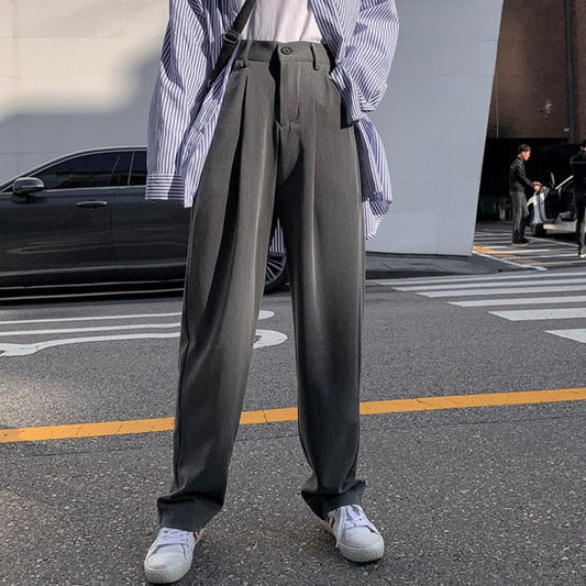 sixsr Women Suit Pants Spring Office Lady Long Trousers  New Autumn Solid Loose High Waist Pant Vestodo Female Pants