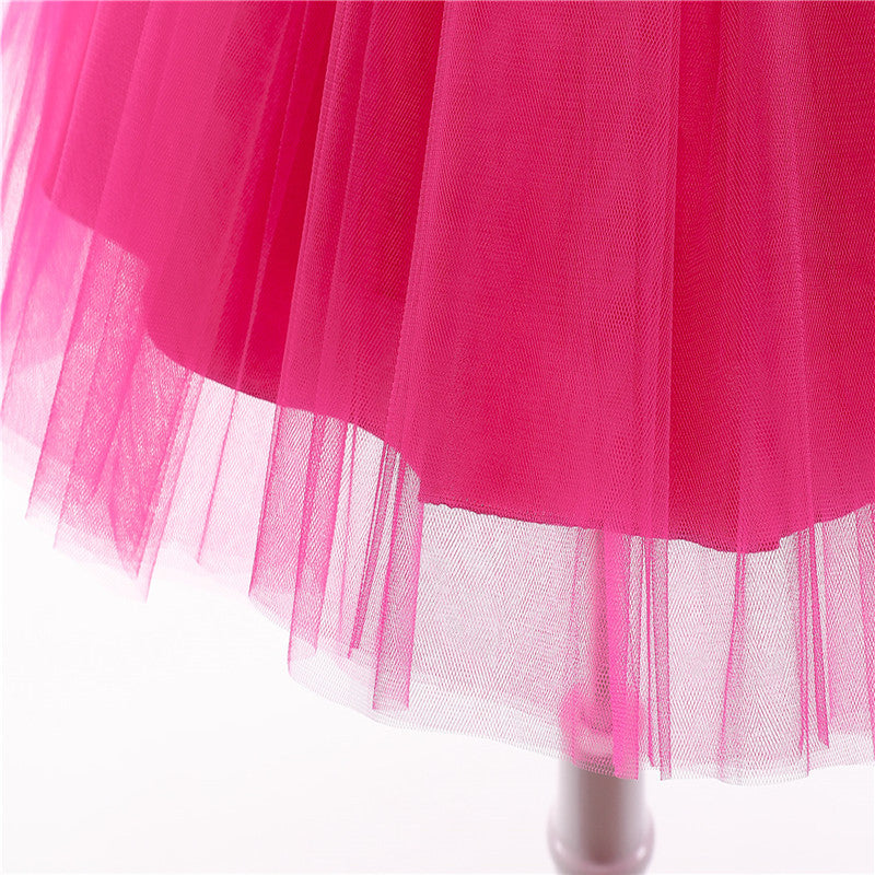 sixsr Girls Ruffles Princess Dress For Kids Wedding Elegant Party Tutu Prom Gown Children Birthday Pageant Communion Formal Vestidos