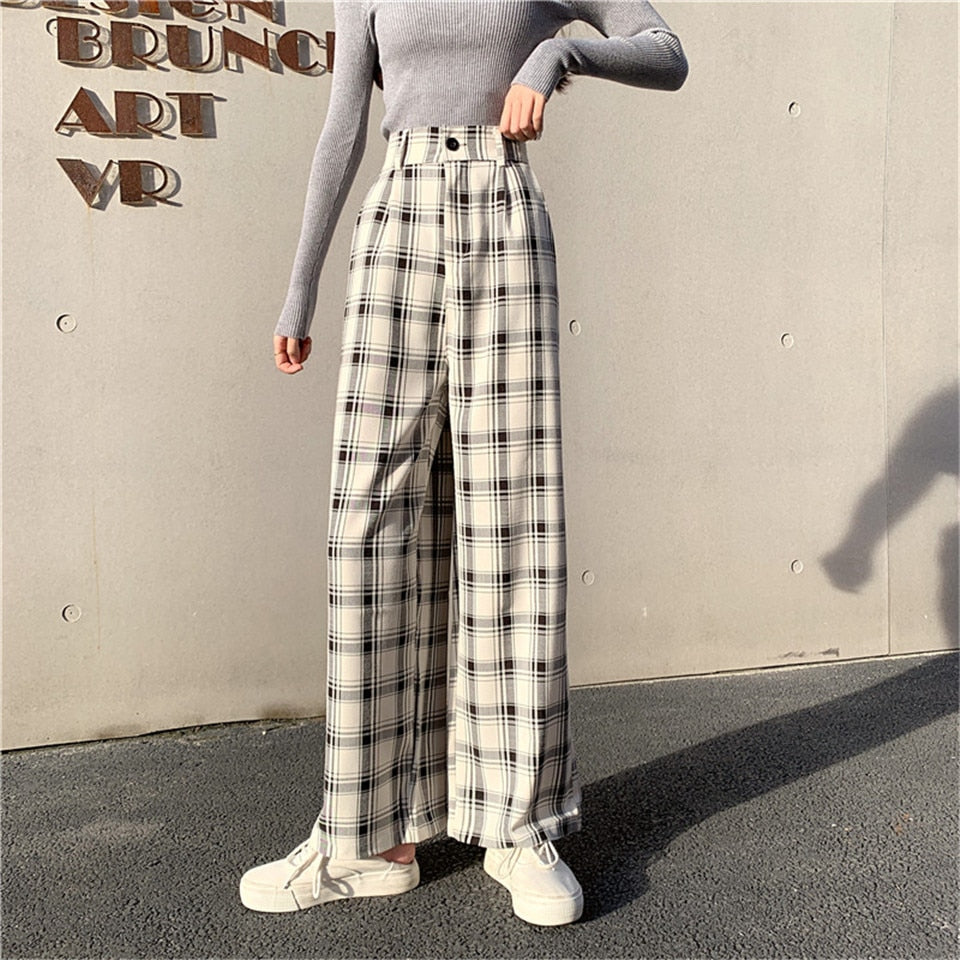 Sixsr Sweatpants Women Clothes Pants Streetwear Winter Fashion Korean Style Wide Leg Harajuku Baggy Black High Waisted Vintage