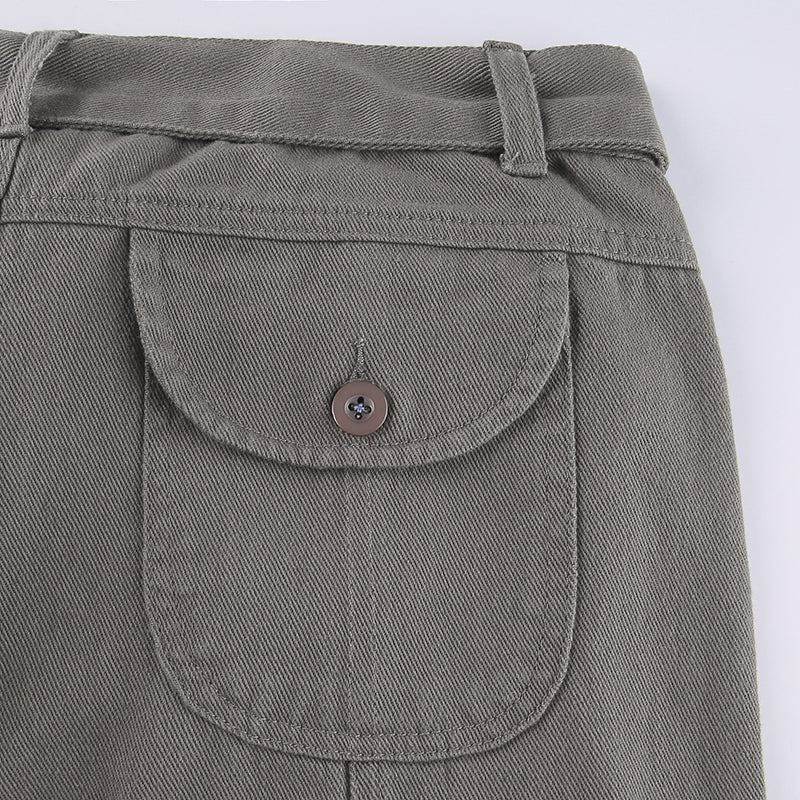 Sixsr Hot Sell Quality Grunge Streetwear Cargo Pants Woman Low Waist Baggy Mom Jeans Vintage 90s Hippie Wide Leg Denim Trousers Korean Outfits