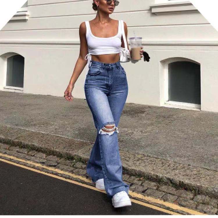 Sixsr Spring Casual Baggy Jeans Women Fashion High Waist Jeans Mom Denim Trousers Overalls Oversize Boyfriend Pants Vintage