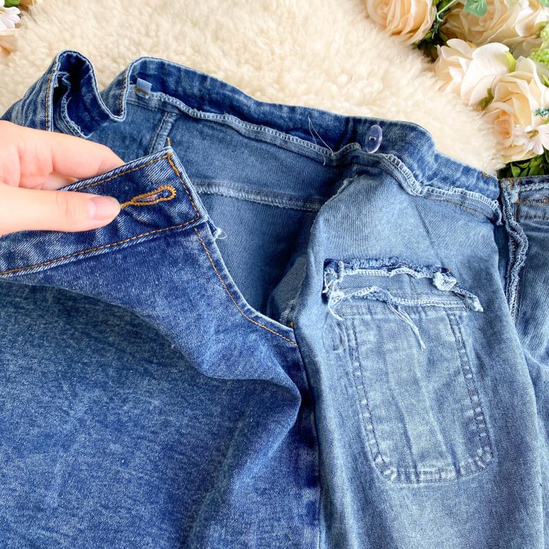 Sixsr Trends high quality Spring Autumn Two Piece Set Women Sexy Jeans 2 Two Piece Set Long Sleeve Crop Tops And Bodycon Short Denim Skirt Suits for Woman