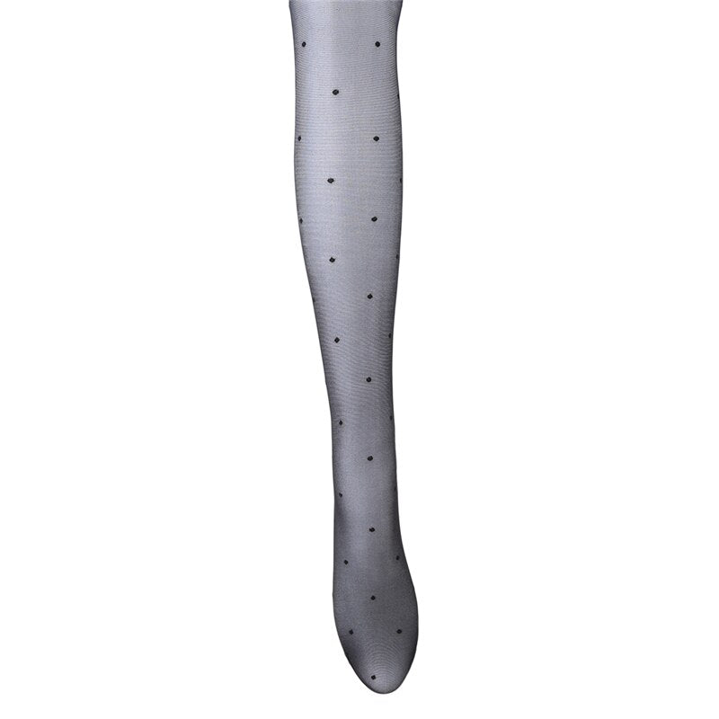 New Women Tights Black Dots Heart Pattern Whole Seamless Sexy Tights Female Ladies Thin Summer Tights Fashion