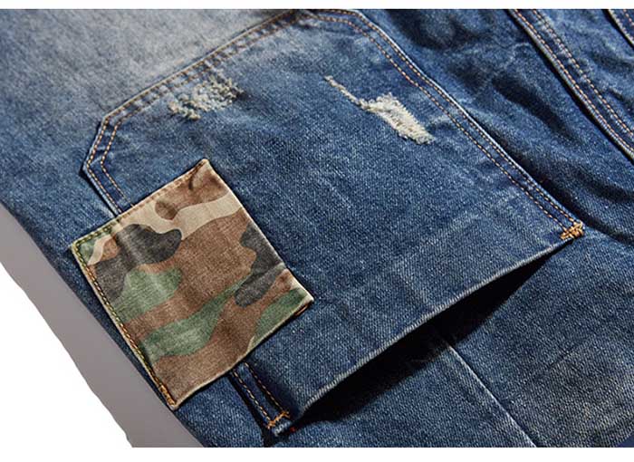 Men Harem Jeans Loose Baggy Casual Joggers Plus Size Hip Hop Denim Pants Camouflage Patchwork Streetwear Trousers Man Clothing