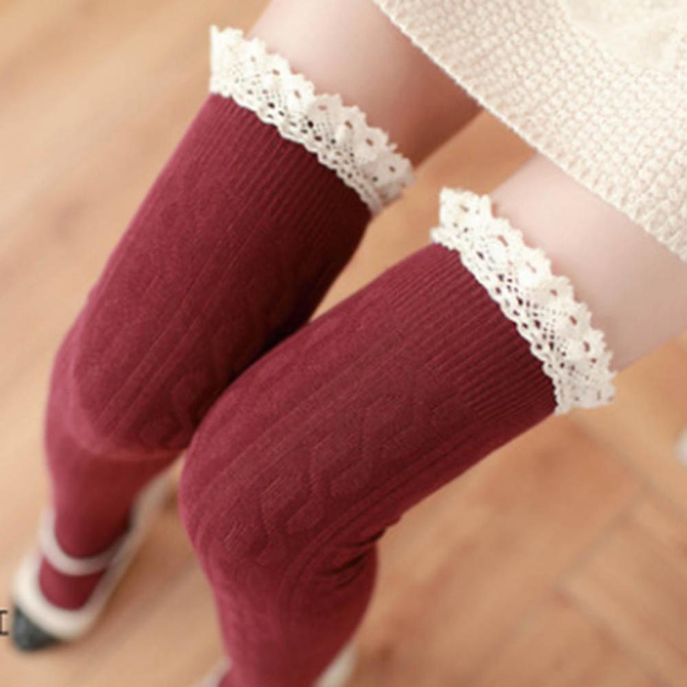 Knee Socks Women Cotton Thigh High Over The Knee Stockings For Ladies Girls Warm Long Stocking Sexy Medias