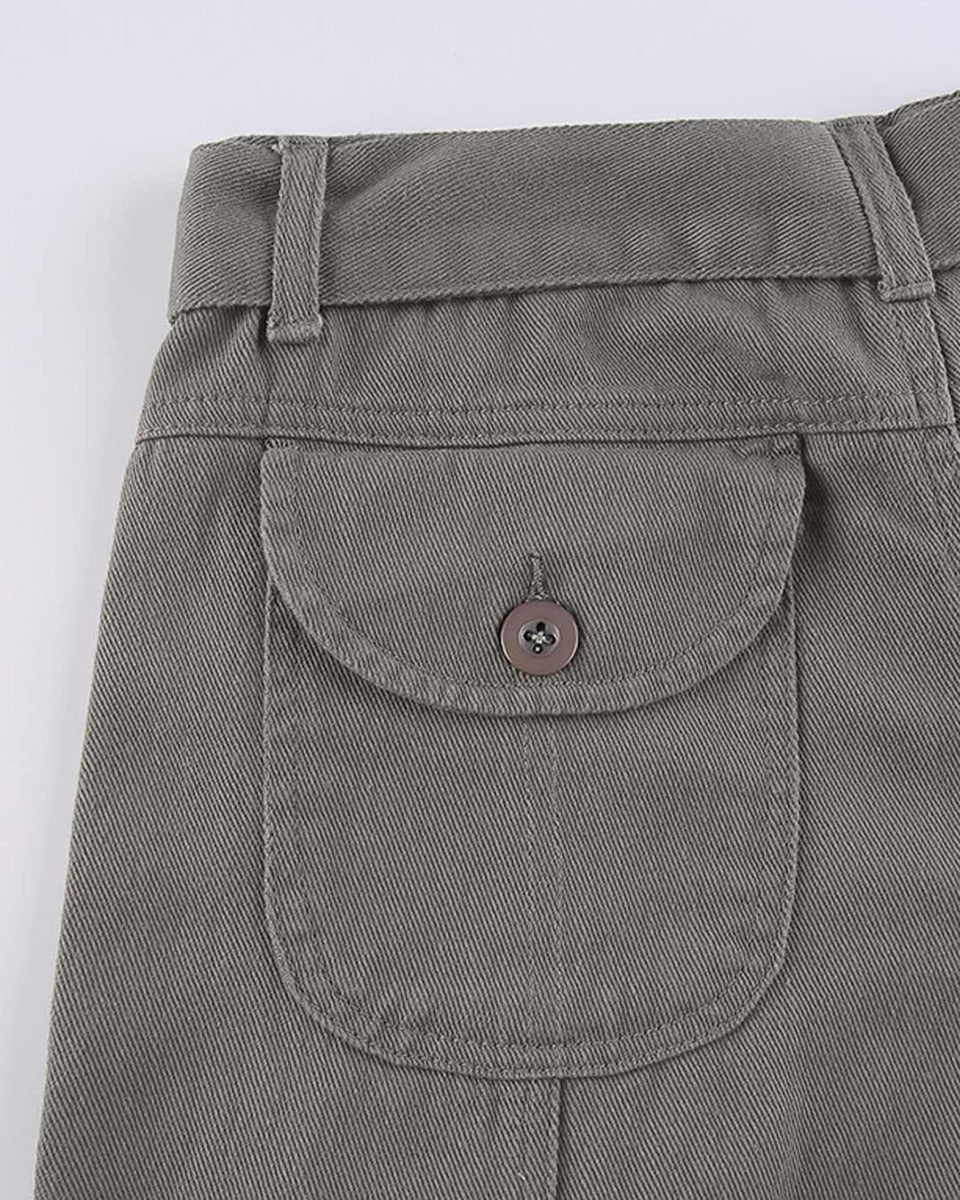 Sixsr Fashion Women's Jeans Y2K High Street Waist Denim Trousers Drawstring Waist Flap Pocket Baggy Jeans Loose Women's Classic Pants