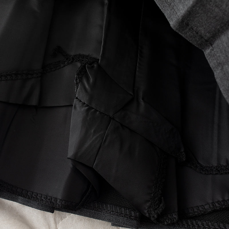 Sixsr Black Pleated Skirt With Chain-Belt Punk Rock Girl Cheerleading Belted Mini Skirt Alt Women e-girl Outfit