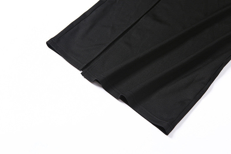 sixsr Fashion Trends Backless Sexy Strap Split Summer Dress Women Elastic Long Dresses Sleeveless Camisole Clubwear Evening Party Dress Women's Robe