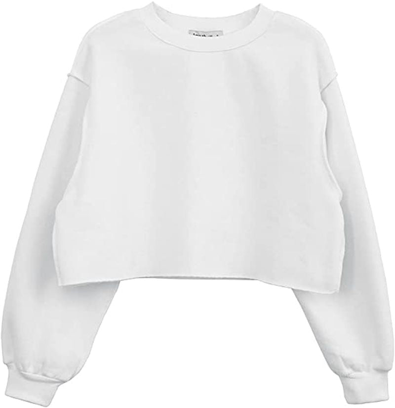 Sixsr Thick Cotton Oversized Women Sweatshirt Hoodies Casual Loose Long Sleeve Harajuku Streetwear Crop Pullover Plus Size Ropa Mujer
