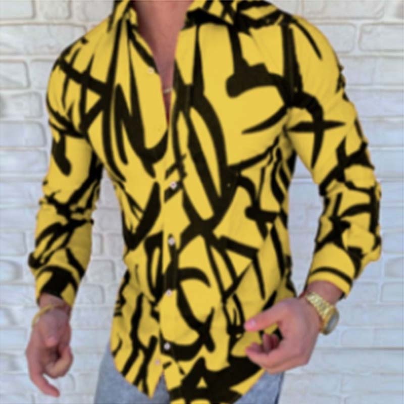 Sixsr New Poker print men's long sleeved shirt men casual shirt Hawaii shirt man Cardigan autumn shirt M-3XL Male Tops various colors