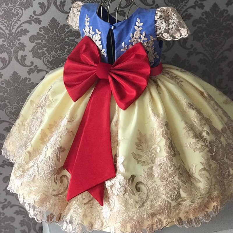 sixsr Girls Ruffles Princess Dress For Kids Wedding Elegant Party Tutu Prom Gown Children Birthday Pageant Communion Formal Vestidos