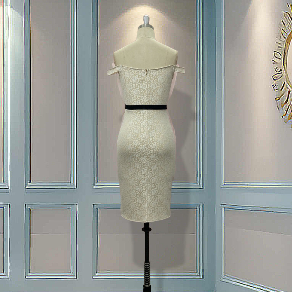 Sixsr Evening Party Date Women White See Through Hollow Out Floral Lace Bodycon Dress Office Lady Spring Summer Work Basic Dresses