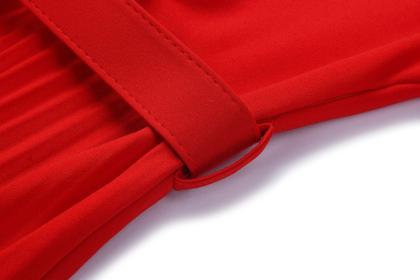 Sixsr African Style Women Casual Belted Pleated Dress Elegant Chic Office Lady A-Line High Waist Dress Autumn Winter Fashion