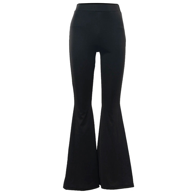 sixsr Summer Outfits Grunge 90s Urban Style Boot Cut Pants High Waist Black Vintage Skinny Pants Fashion Indie Casual For Women Trousers